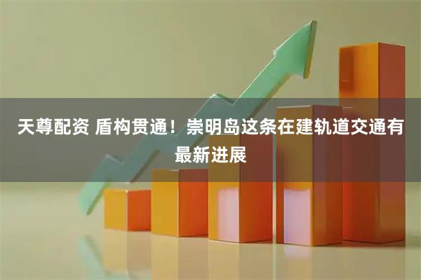 天尊配资 盾构贯通！崇明岛这条在建轨道交通有最新进展