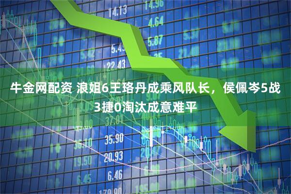 牛金网配资 浪姐6王珞丹成乘风队长，侯佩岑5战3捷0淘汰成意难平